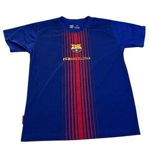 Youth Authentic Lionel Messi 10 FC Barcelona 2017/18 Home Soccer Jersey